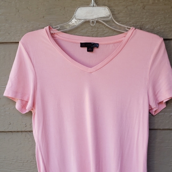 JW STYLE peach v-neck tee M - Picture 3 of 4